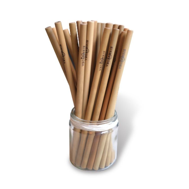 Veganerie Organic Bamboo Straw Reusable Organic Village