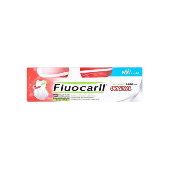 Fluocaril Original Toothpaste _ Fluoride 1450ppm _ 100g_Organic Village