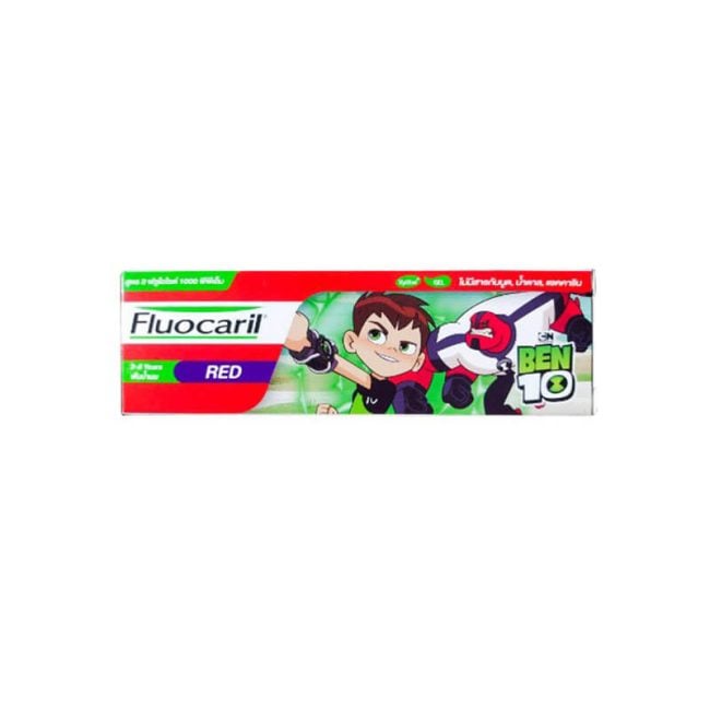 Fluocaril Red _Toothpaste _ Primary Teeth 2-6 Years _ Strawberry Flavor_Organic Village