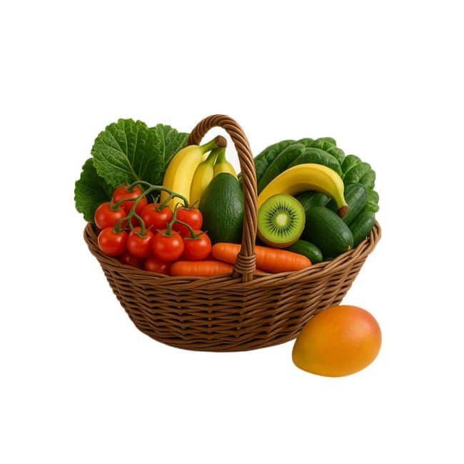 Fruits & Vegetables basket_Organic Village