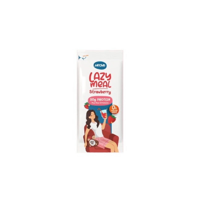 Moove Lazy Meal_Strawberry flavor - Instant Drink Powder_Sachet_Organic Village